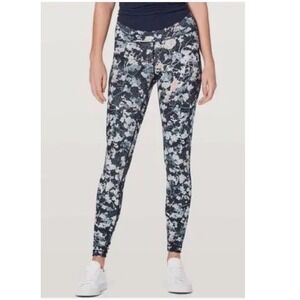 Lululemon Wunder Under Hi-Rise Tight 28" Spring Bloom‎ Multi Size 8